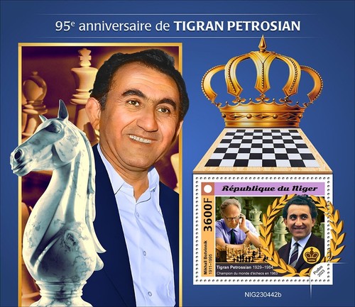 Francobolli scacchi tigran - scacchi,