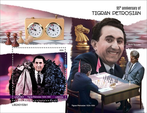 Francobolli scacchi tigran - francobolli,